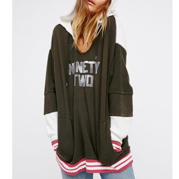 Free People Tops - Free People RARE Naomi Charcoal Hoodie